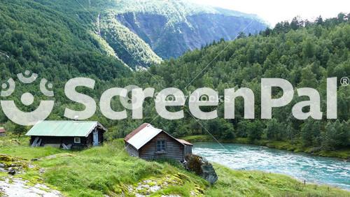 Cabins Near The River And Lake In Morkidsdalen Park Skjolden Norway